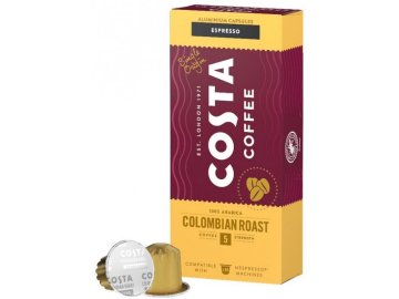 Costa Coffee Colombian Roast Espresso kapsle pro Nespresso 10ks