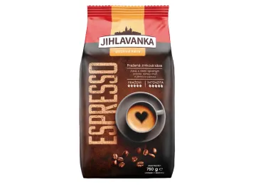 Jihlavanka Espresso zrnková káva 750g