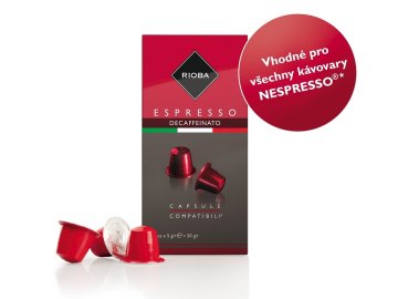 Rioba Espresso Decaffeinato kapsle pro Nespresso 10ks