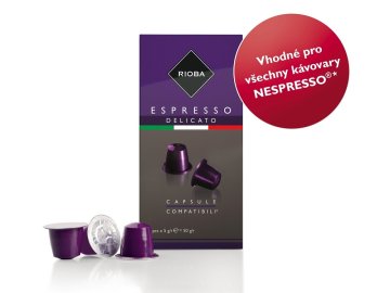 Rioba Espresso Delicato kapsle pro Nespresso 10ks