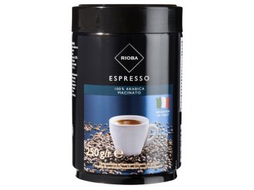 Rioba Espresso 100% Arabica mletá káva 250g