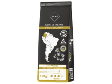 Rioba Origin Colombia 100% Arabica zrnková káva 500g