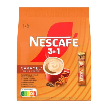 Nescafé 3in1 Caramel instantní káva 8x16g