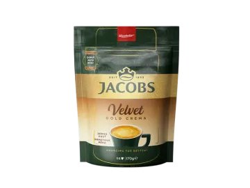 Jacobs Velvet Gold Crema instantní káva sáček 170g