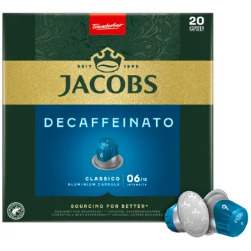 Jacobs Decaffeinato Classico kapsle pro Nespresso 20ks (XL balení)