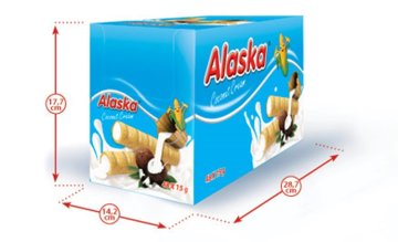 Alaska kukuřičné trubičky kokosové 48x18g