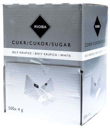 Rioba bílý cukr pyramidky 4g x 500ks