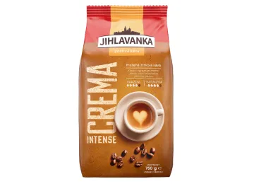 Jihlavanka Crema Intense zrnková káva 750g