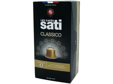 Les Cafés Sati Classico hlinikové kapsle pro Nespresso 20ks (XL balení)