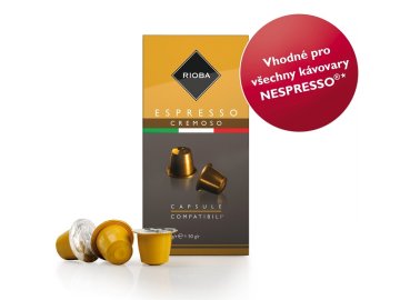 Rioba Espresso Cremoso kapsle pro Nespresso 10ks