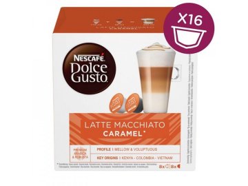 Nescafé Dolce Gusto Latté Macchiato Caramel kapsle, 8+8ks