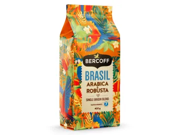 Bercoff Brasil Arabica & Robusta zrnková káva 400g