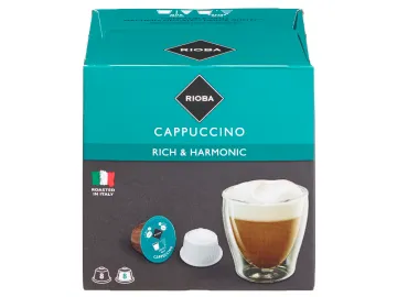 Rioba Cappuccino kapsle pro Dolce Gusto 8+8ks