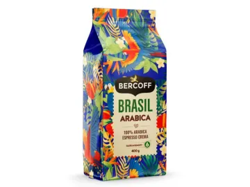 Bercoff Brasil 100% Arabica zrnková káva 400g