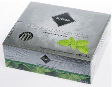 Rioba Peppermint Tea mátový čaj 100ks x 1,5g